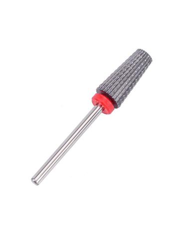 5-in-1 Carbide Nail Drill Bit Quickly Removes Acrylics and Hard Gels Professional 3/32" Electric Nail Drill Bit Tungsten Steel Drill Bit Manicure and Pedicure Professional Salon Tool (Fine Silver)