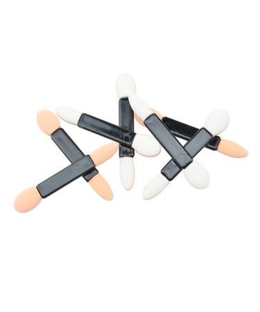 Mikinona Double Ended Makeup Brush 50pcs Beauty Sponge Eye Shadow Applicator Double Sided Cosmetics Eye Shadow Brush Miss Mix