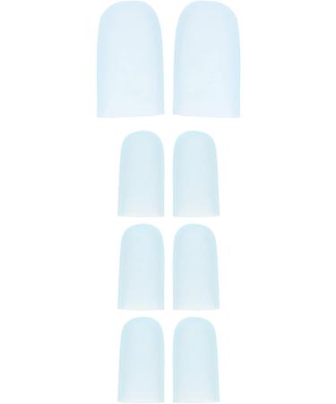 8 Pairs of Silicone Toe Spreaders for Calluses and Corns - Breathable and Stretchy Toe Sleeves for Pain Relief - 5.6x2cm - Buy Online on SooperMarket.com