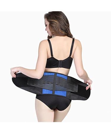 Jalzdieod Unisex Back Support Belt Elastic Brace Support Lumbar Posture Correction L - Buy Online on SooperMarket.com