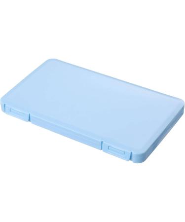 Portable dustproof and Moisture Resistant Plastic Portable Disposable mask Storage Box Blue19*11*1.2cm - Buy Online on SooperMarket.com