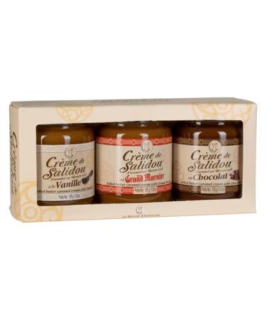 La Maison d'Armorine trial package Cr me de Saldiou caramel cream with salted butter from France 3 x 100 g Tastic package Salz-caramel 3 x 100 g
