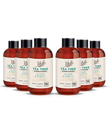 Soapbox Tea Tree Travel Size Conditioner 3.3oz 6 Ct