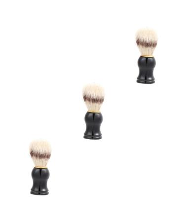 MAGICLULU 3 pcs shaving brush beard brush nylon brush hair