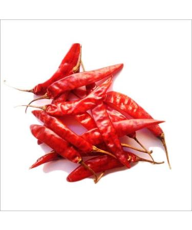 Dried Andhra Chillies/Sigappu Milagai/Organic Dry Red Chillies 1000g (Pack of 02)