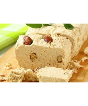 Attiki Greek Halva with Honey 400g/14 oz (Almond)- Sesame Greek Sweets - Buy Online on SooperMarket.com