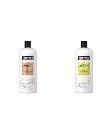 TRESemm Botanique Nourish & Replenish Conditioner for dry hair + Coconut Extract formulated & Botanique Damage Recovery Conditioner for damaged hair repair + Avocado Oil Protein formulated