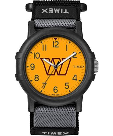 Timex Tribute Unisex NFL Recruit 38mm Watch  Washington Commanders with Black Fabric Strap