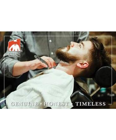 G.B.S Natural Wood Finish Straight Razor - 5/8" Shaving Razor with Dark Wooden Handle & Stainless Steel for Beard Shaping - Premium Quality - Buy Online on SooperMarket.com