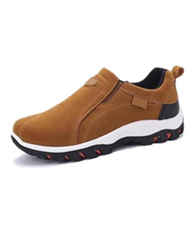 Men's Good Arch Support & Breathable and Light & Non-Slip Shoes, Orthopedic Shoes for Men for Outdoor Activity Hiking Walking 11 Brown
