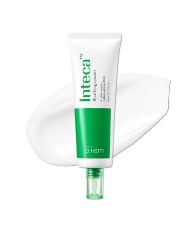 MAKE P:REM INTECA Soothing Cream 2.9x Faster Absorbing & Calming Effect Advanced Centella Extract for Sensitive Skin EVE VEGAN Korean Skin Care 80ml 2.70 Fl.Oz.