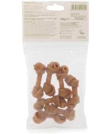 Petface Free From Rawhide Vegan Peanut Butter Knotted Bones - 7 Pack - Buy Online on SooperMarket.com