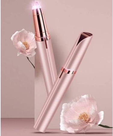Portable USB Rechargeable Eyebrow Hair Remover - Facial Hair Remover with Light & 3D Arc Cutter Head for Labial Facial & Ear Use - Ideal for Precision Grooming - Buy Online on SooperMarket.com
