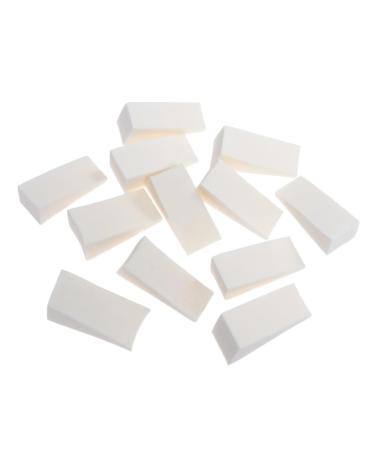 12pcs Color Fade Nail Sponge Trigwell Puff Nail Polish Sponge Puff Makeup Manicure Color Sponge Makeup Wedges Gradient Nail Sponge Nail Art Sponge Soonges White Make up Foundation