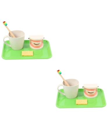 Frcolor 2 sentences toys for early dental education role -playing toys to brushing your teeth for children Experienced toys for babies wooden puzzle toddler reusable reusable