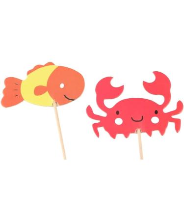 Vctitil 24pcs/Set Ocean Animal Cupcake Toppers Under The Sea Party Cake Flags Baby Shower Birthday Party Cake Decorations - Buy Online on SooperMarket.com