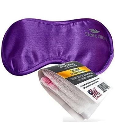 Sleep More Large-XL Sleeping Mask for Men or Women with Free Purple Satin Bag - Natural Rest Aid for Insomnia - Buy Online on SooperMarket.com