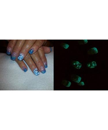AQUA BLUE/GREEN Glow in the Dark Pigment Powder 10g - Luminous Pigment for Crafts & DIY Projects - Buy Online on SooperMarket.com