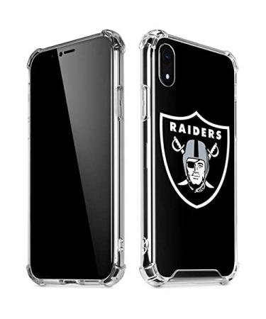 Skinit Clear Phone Case Compatible with iPhone XR - Officially Licensed NFL Las Vegas Raiders Large Logo Design