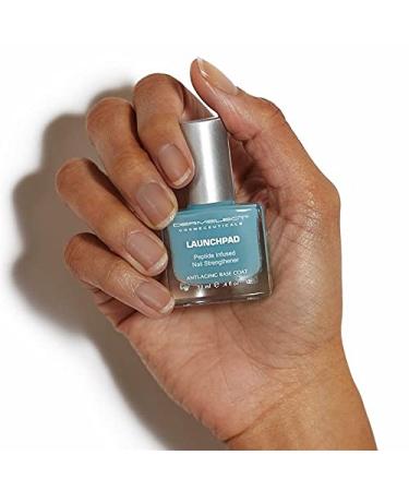 Dermelect Launchpad Nail Strengthener - 0.4 oz | Keratin Protein Peptides Base Coat for Weak, Thin, Brittle Nails - Buy Online on SooperMarket.com