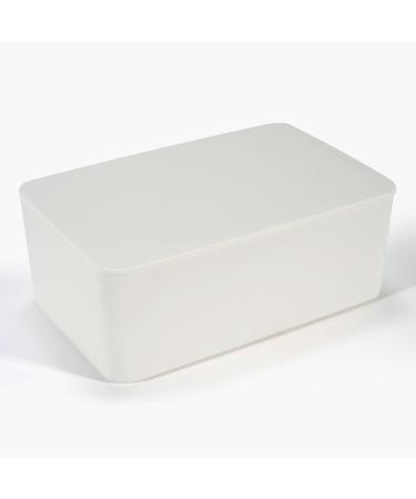Buy Baby Wet Wipes Box - White Storage Solution for Damp Cloths Moist Towels & Toilet Paper - 18.5 x 12.2 x 7 cm - Buy Online on SooperMarket.com