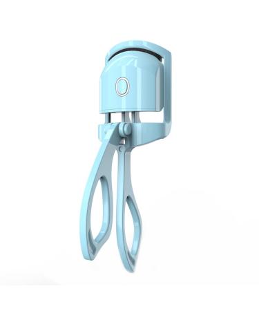 Aflytep Heated Eyelash Curler Electric Temperature Control Charging Mini Portable Electric Perm Eyelash Curler Blue