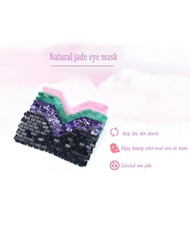 Jade Eye Mask for Ice/Hot Compress, Sleep Aid & Eye Fatigue Relief - Pink Crystal - Buy Online on SooperMarket.com