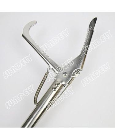 SUNDELY 40" Reptile Snake Tongs Grabber Catcher Handling Tool Stick Herp with Wide Jaw Self Locking Collapsible Foldable Stainless Steel - Buy Online on SooperMarket.com