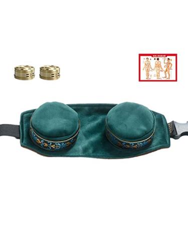 Torribala Green Velvet Bag Smokeless Moxibustion Box Chinese Acupuncture Meridian Heating Therapy Warm Women-02