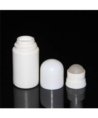 JIHUOO 4pcs 50ml Plastic Empty Roller Bottles - Aromatherapy Roll-On Bottles with Roller Ball for Essential Oils - Buy Online on SooperMarket.com