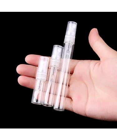 12 x 3ml Clear Mini Glass Spray Bottles - Refillable Perfume & Makeup Atomizers Portable Travel Containers - Buy Online on SooperMarket.com