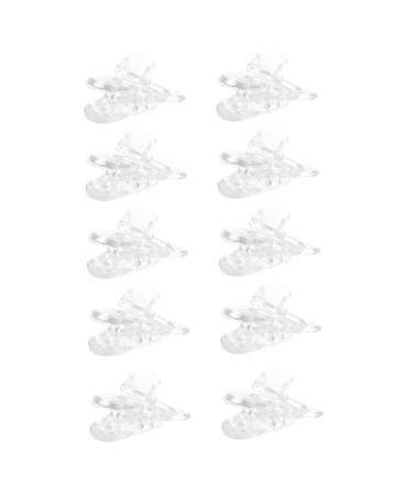 Obelunrp Plastic Suspender Clips/Suspender Clips Dummy Pacifier Holder for Teether/Paci/Bib/Toy Holder Clip Mix 10pcs