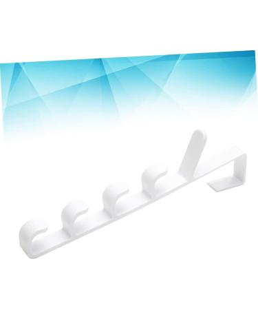 Cabilock 3pcs 5 The Hooks Coat Towel Hat Holders Rack Hangerwhitel Hanging Multifunctional Over Door Plastic medium White - Buy Online on SooperMarket.com