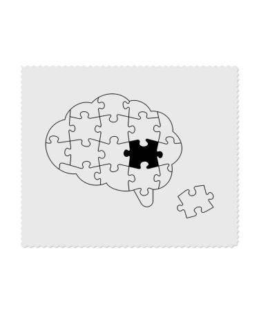 2 x 'Thought Bubble Jigsaw' Microfiber Lens/Eyeglass Cleaning Cloths (LC00020810)