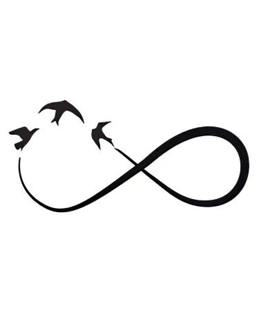 Dopetattoo 6 Sheets Temporary Tattoo Infinity Tattoo Fake tattoos Neck Arm Chest for Women Men Adults