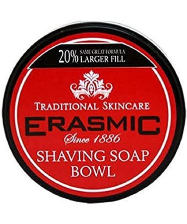 THREE PACKS of Erasmic Shaving Soap Bowl 90g