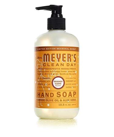 Mrs. Meyer's Clean Day Holiday Hand Soap Bundle - Peppermint, Iowa Pine, Orange Clove - 12.5 Ounces Each - Buy Online on SooperMarket.com