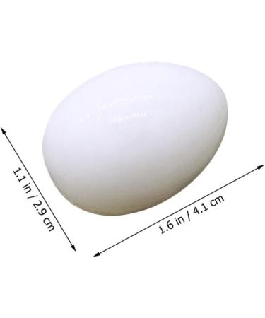 BCOATH 60 Pcs Water Injection Fake Pigeon Eggs White Fake Eggs Parrot Eggs Compact Eggs Breeding Props Craft Eggs for Painting Artificial Eggs Toy Eggs Supplies Meat Pigeon Plastic Whitex2pcs 2.9X4.1CMx2pcs - Buy Online on SooperMarket.com