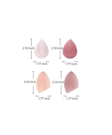 SINEN 4-Piece Makeup Sponge Set with Blender Holder - Perfect for Liquid, Cream, and Powder Makeup - Buy Online on SooperMarket.com