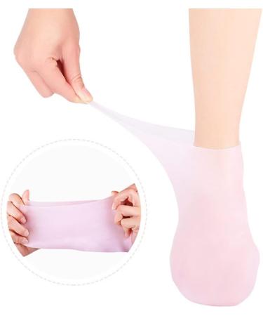 Buy Jawseu Silicone Socks - 3 Pairs Moisturizing & Slipproof for Heel Pain Relief - XL Size for Dry Cracked Heels | International Shipping Available - Buy Online on SooperMarket.com