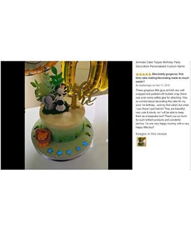 Personalised Zebra Cake Topper - Edible Jungle Animal Birthday Decoration with an Edible Glue - Baby Shower Party Supplies - Buy Online on SooperMarket.com