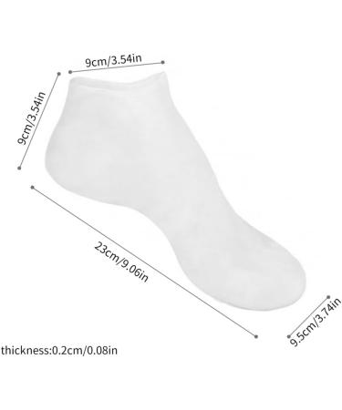 1Pair Moisturizing Socks Overnight Spa Cotton Socks Treatment Intensive Repair Dry Cracked Feet White XL - Buy Online on SooperMarket.com