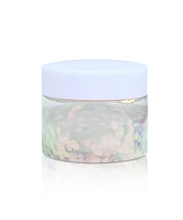 White Body Glitter Gel Rave Accessories Holographic Chunky Glitter Gel Face Glitter Makeup Face Glitter Glue Peel Off Formula White Glitter