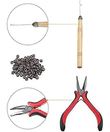 Quesuc Synthetic Hair Extension Kit - 52 Assorted Colors Stick Tip Hair Extensions with Tools - Bright & Pretty Mixed Colors - Buy Online on SooperMarket.com