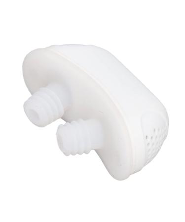 Snoring Nasal Vents Plugs Double Turbofan Improve Sleep Quality Snoring Nose Vents Plugs for Night Use for Men(White)