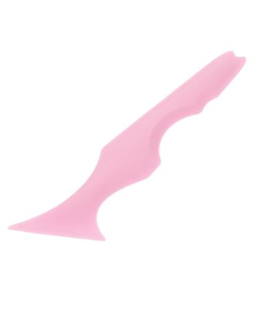 OSALADI Silicone Beauty Ruler Protection Travel Eyelash Brush Pink