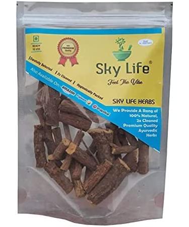 AOZA Sky Life Mulethi - 100Grm - Multhi - Glycyrrhiza Glabra - Yashtimadhu - Mulethi Sticks - Licorice Roots - Athima Duram - Mulathi - mulethy