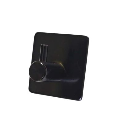 Alipis Mount Black Single Waterproof Robe Towel Steel Hanger Hook Clothes for Wall Hooks Stainless Kitchen medium Black
