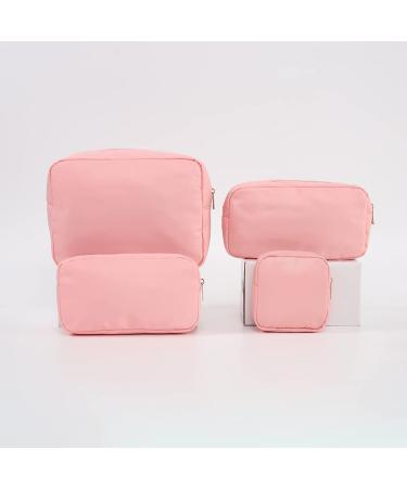 YogoRun Large Makeup Pouch Bag Travel Cosmetic Nylon Zipper Pouch for Women/Girls/Teens (Pink, L) - Buy Online on SooperMarket.com