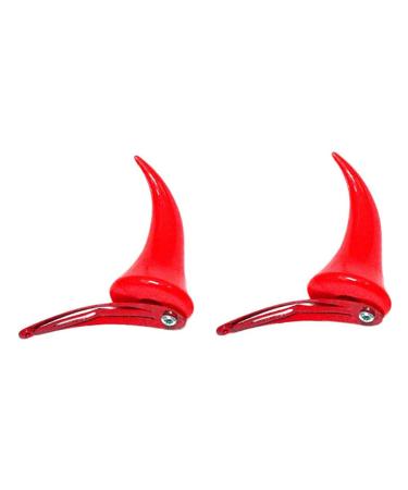 Halloween Hair Clips Horns Ears Hairclips Costumes Decorations Red Devil Horns Hair Clip Barettes Pins Accessories for Women